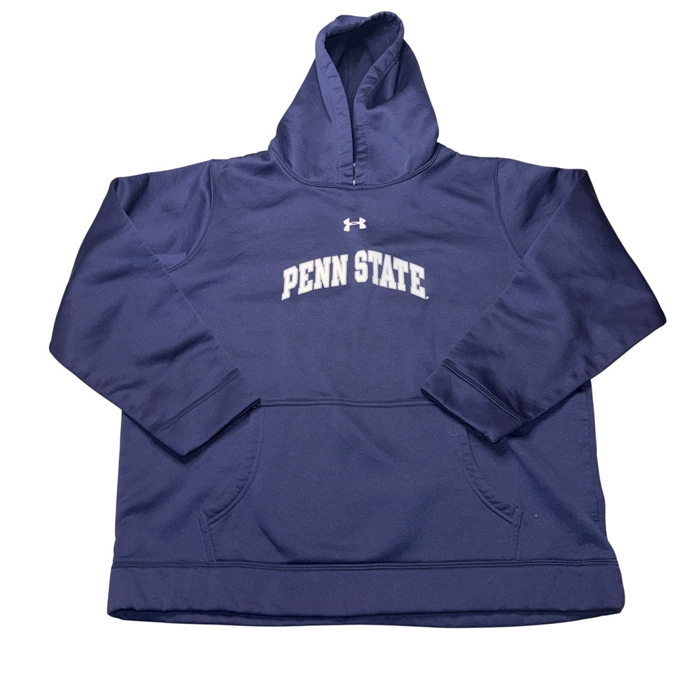 Under Armour Hoodie YXL Navy Penn State Nittany Lions Performance Fleece Top